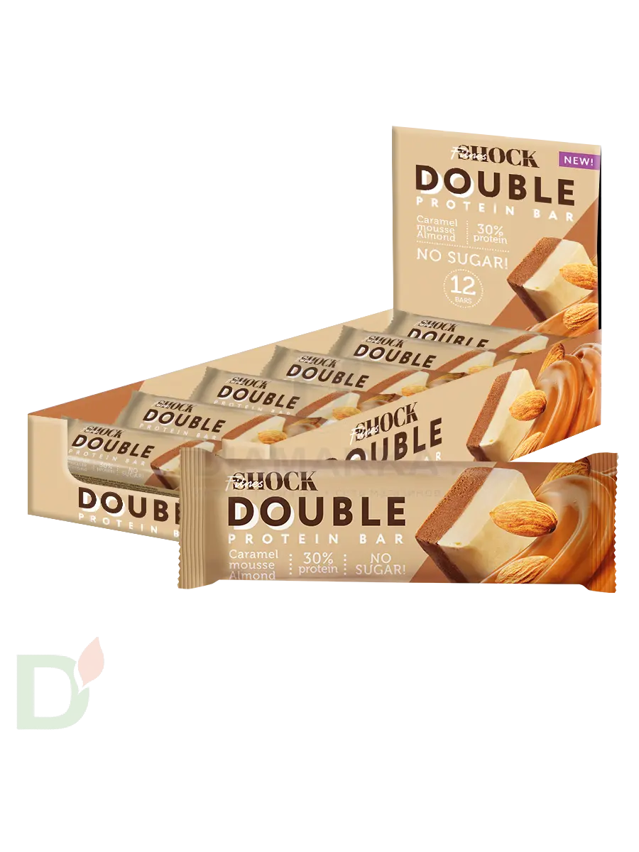 Батончик протеиновый FitnesShock Карамельный мусс с миндалем 40гр. в Новосибирске