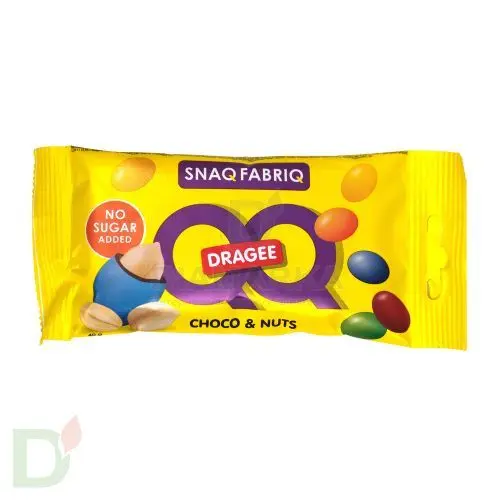 Драже Q&Q Snaq Fabriq в молочном шоколаде с арахисом, 40 г.