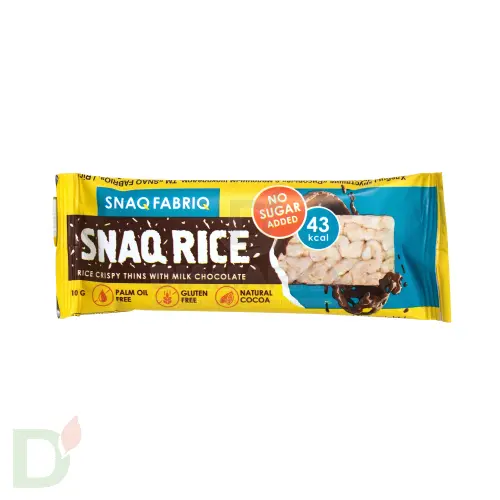 Батончик Snaq Fabriq рисовый глазированный молочным шоколадом, 10гр в Новосибирске
