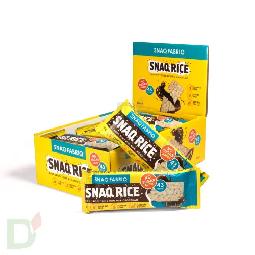 Батончик Snaq Fabriq рисовый глазированный молочным шоколадом, 10гр в Новосибирске