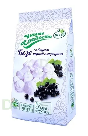Безе без сахара Умные сладости Чёрная смородина 70гр. в Новосибирске