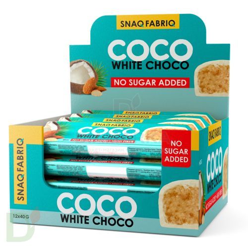 Батончик Snaq Fabriq глазированный Кокосово-миндальный десерт 40гр* в Новосибирске