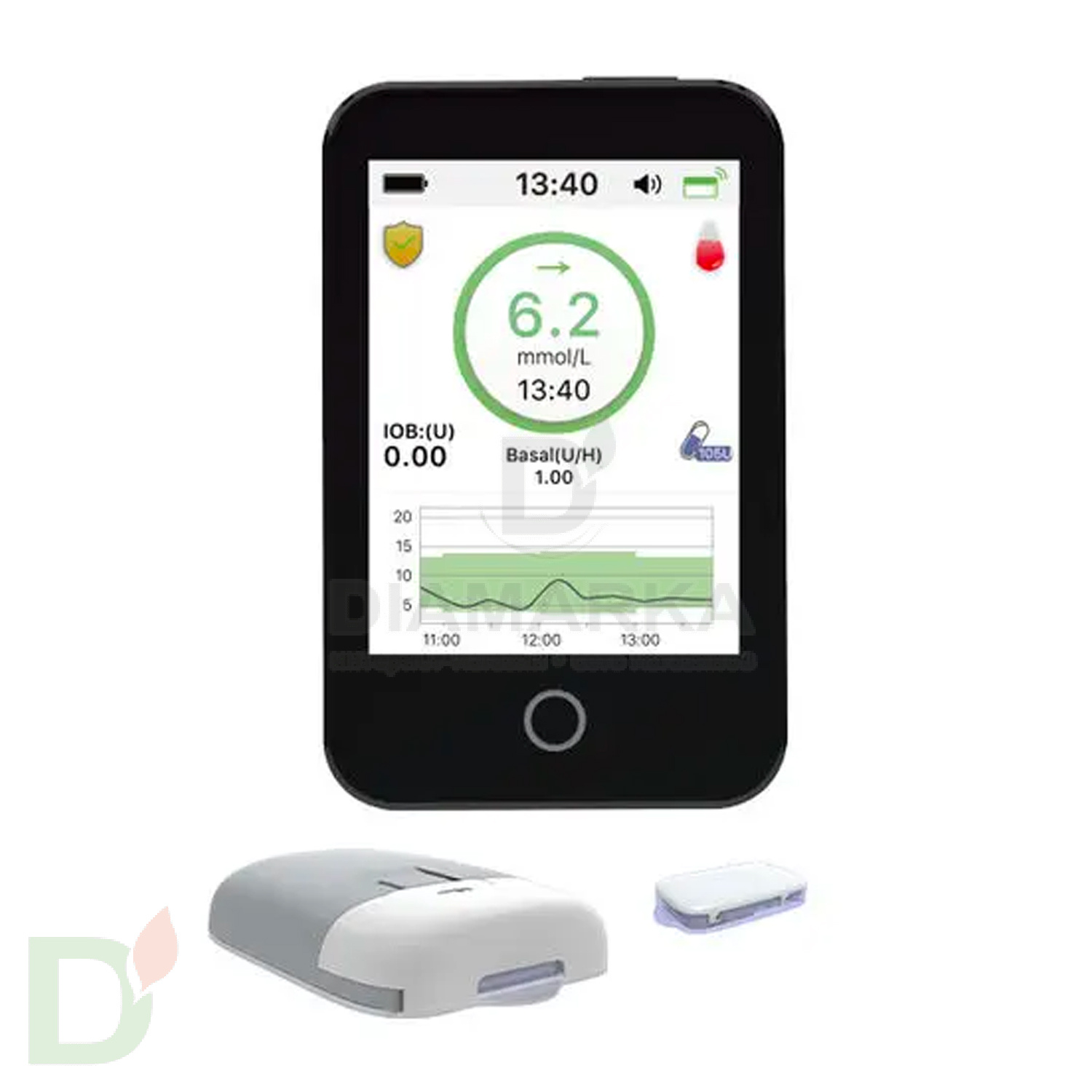 Резервуар для помпы MEDTRUM TouchCare cо шприцем и иглой для наполнения, MD8200, 1 шт