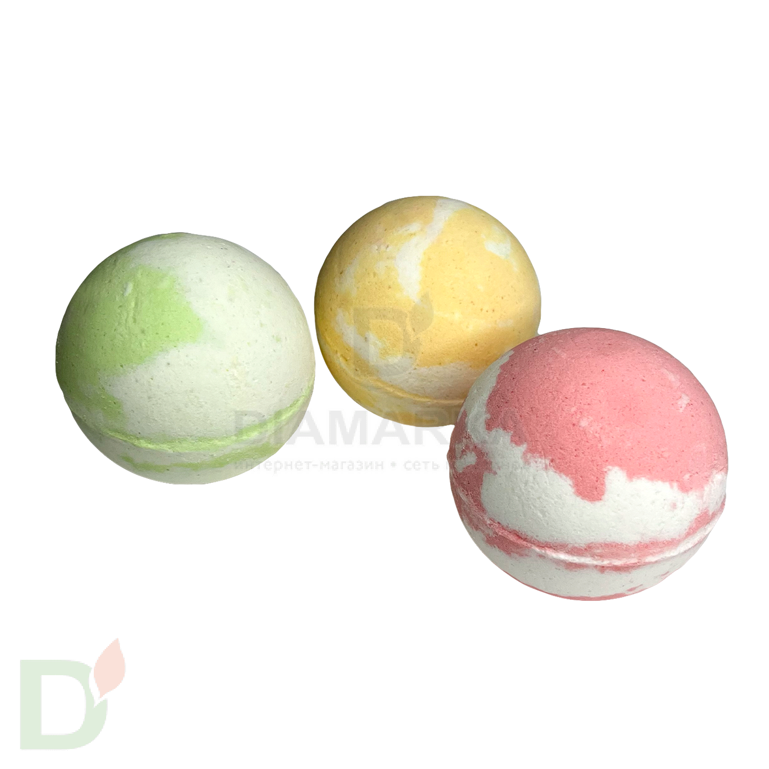 Бокс - Бомбочки для ванны взрослые с разводами (з шт в комплекте) в Новосибирске