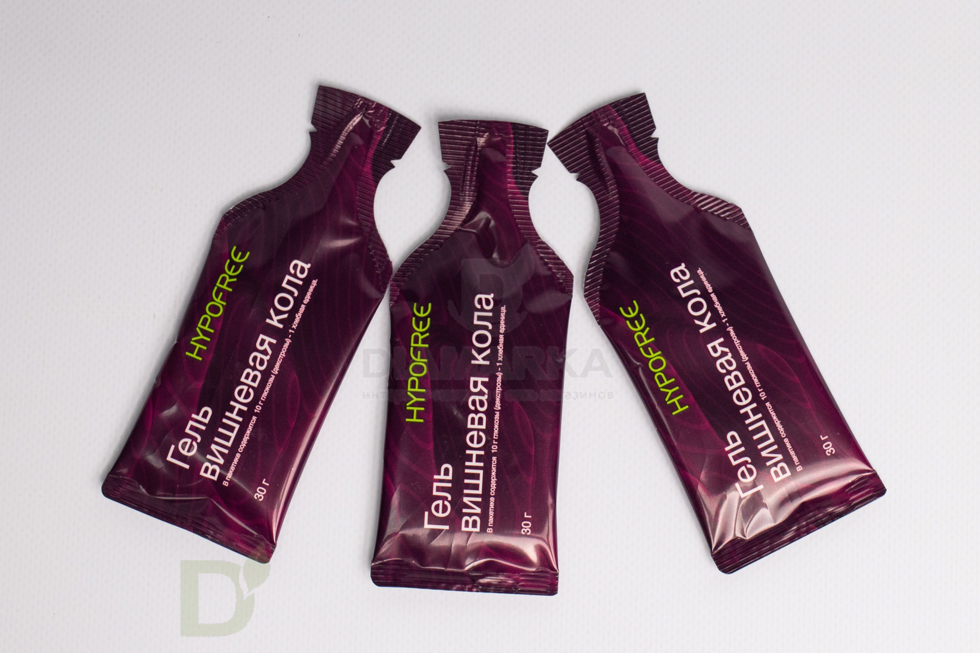 Гель HYPOFREE DIAMARKA 1ХЕ Вишневая Кола, мягкая упаковка, 10 саше по 30мл в Новосибирске