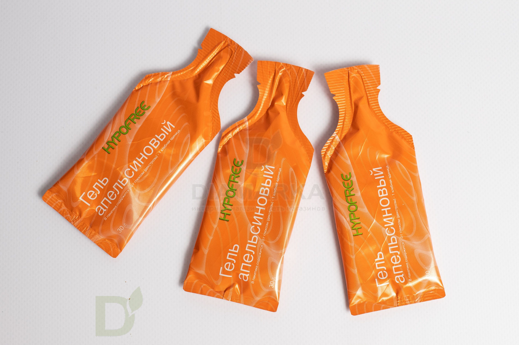 Гель HYPOFREE 1ХЕ Апельсин, мягкая упаковка, 10 саше по 30мл в Новосибирске