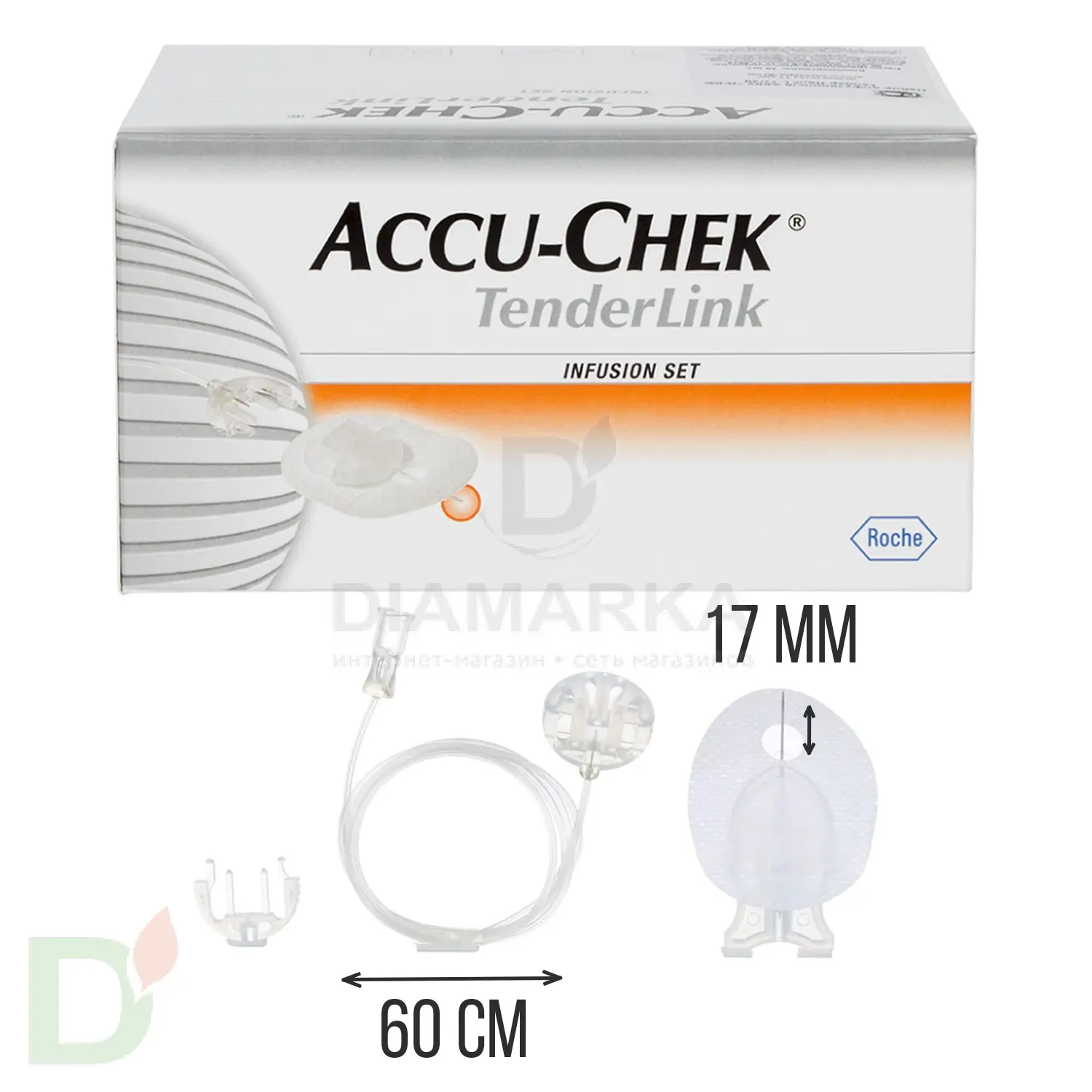 Акку-Чек ТендерЛинк 17/60, инфузионный набор, 1 шт. в Новосибирске