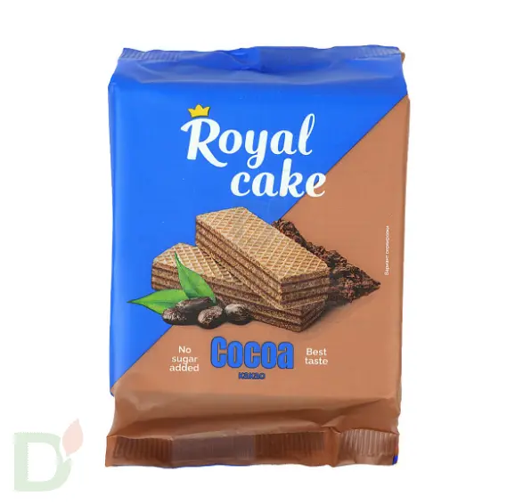 Вафли Royal cake со вкусом «КАКАО» без сахара, 120 г в Новосибирске