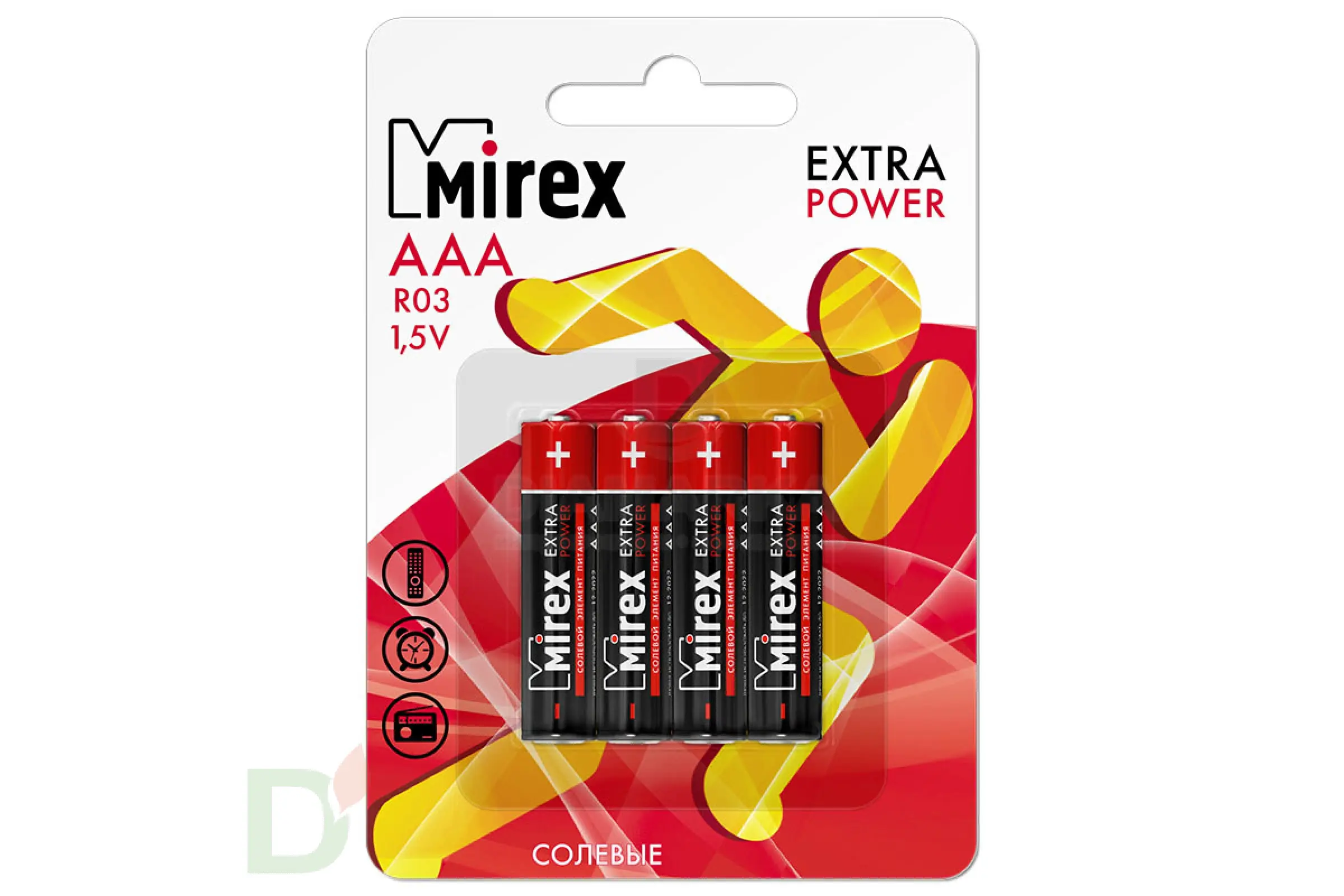 Батарейка солевая Mirex R03 / AAA 1,5V блистер 4 шт купить в Новосибирске,  цена на сайте - ДиаМарка