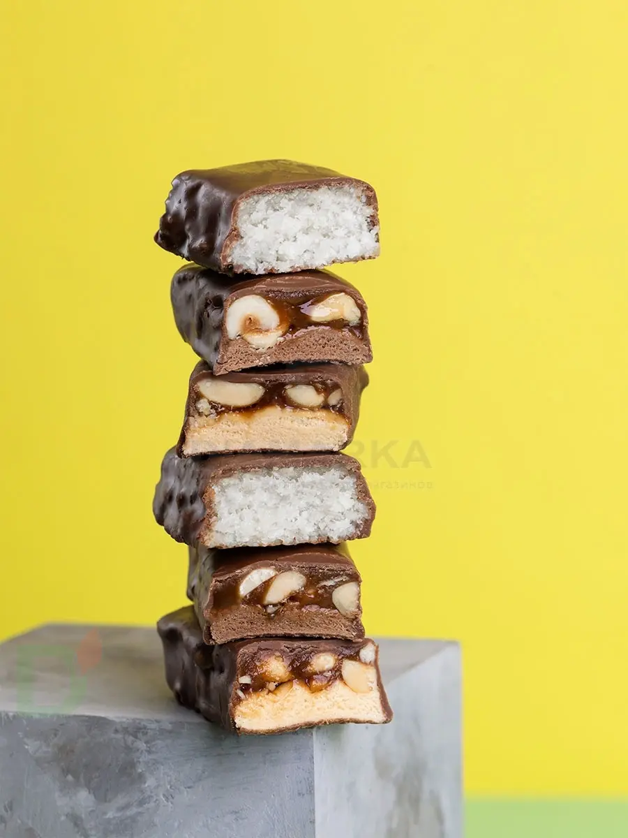 Батончик протеиновый FitnesShock Соленая карамель-Арахис 50гр. в Новосибирске