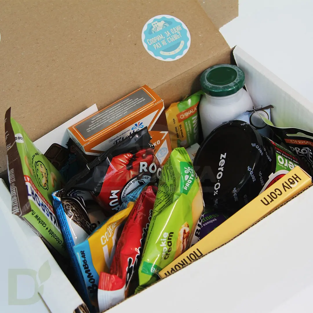 Бокс с полезными продуктами "Спорим, за один раз не съешь?"