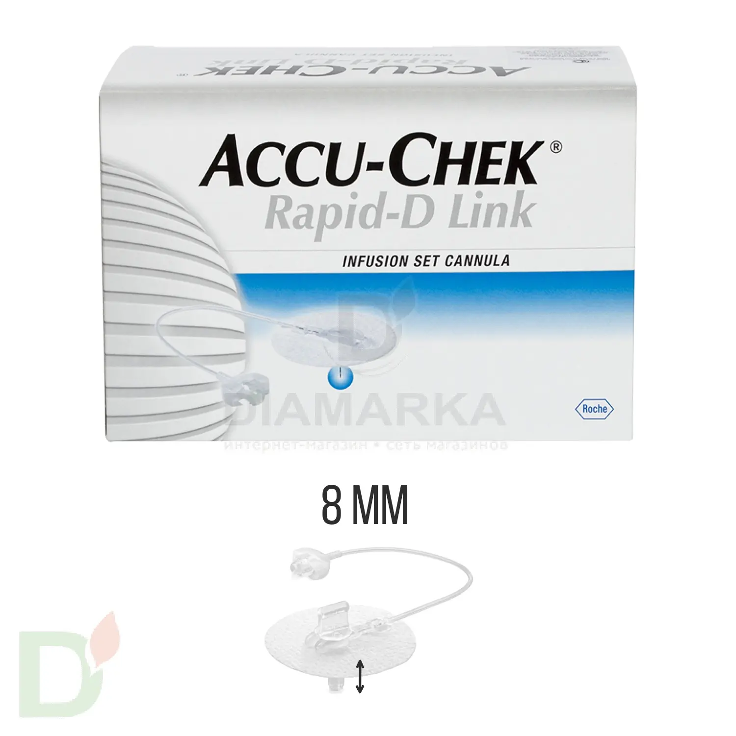 Акку-Чек Репид-Д Линк, игла 8 мм, 1 шт. в Новосибирске
