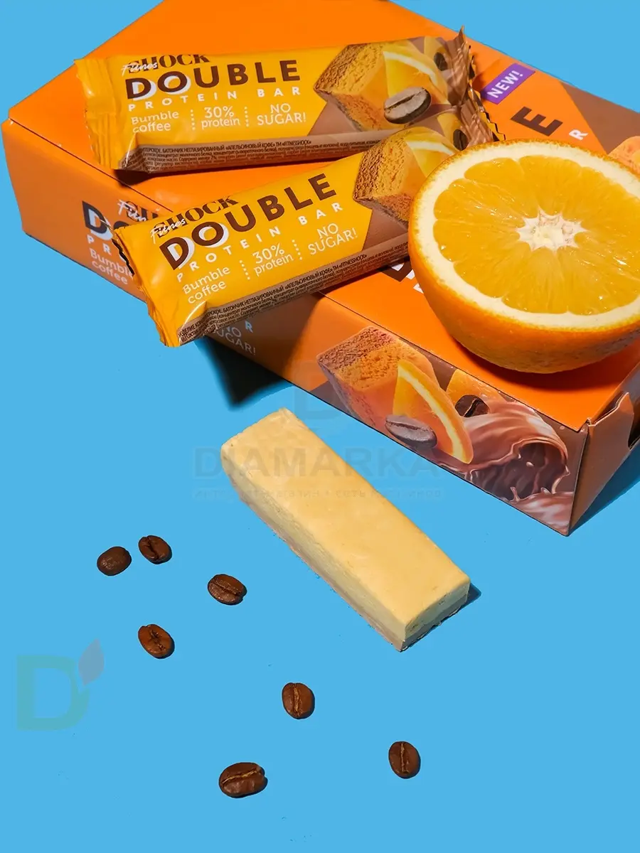 Батончик протеиновый FitnesShock Апельсиновый кофе 40гр. в Новосибирске