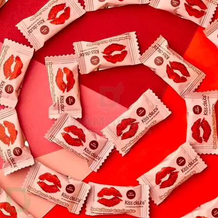 Леденцы освежающие Kiss Delice, Ароматная клубника, 50гр