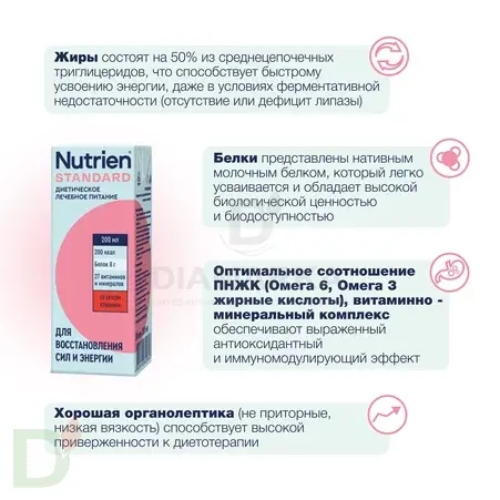 Смесь для питания Nutrien Standard, 200 мл