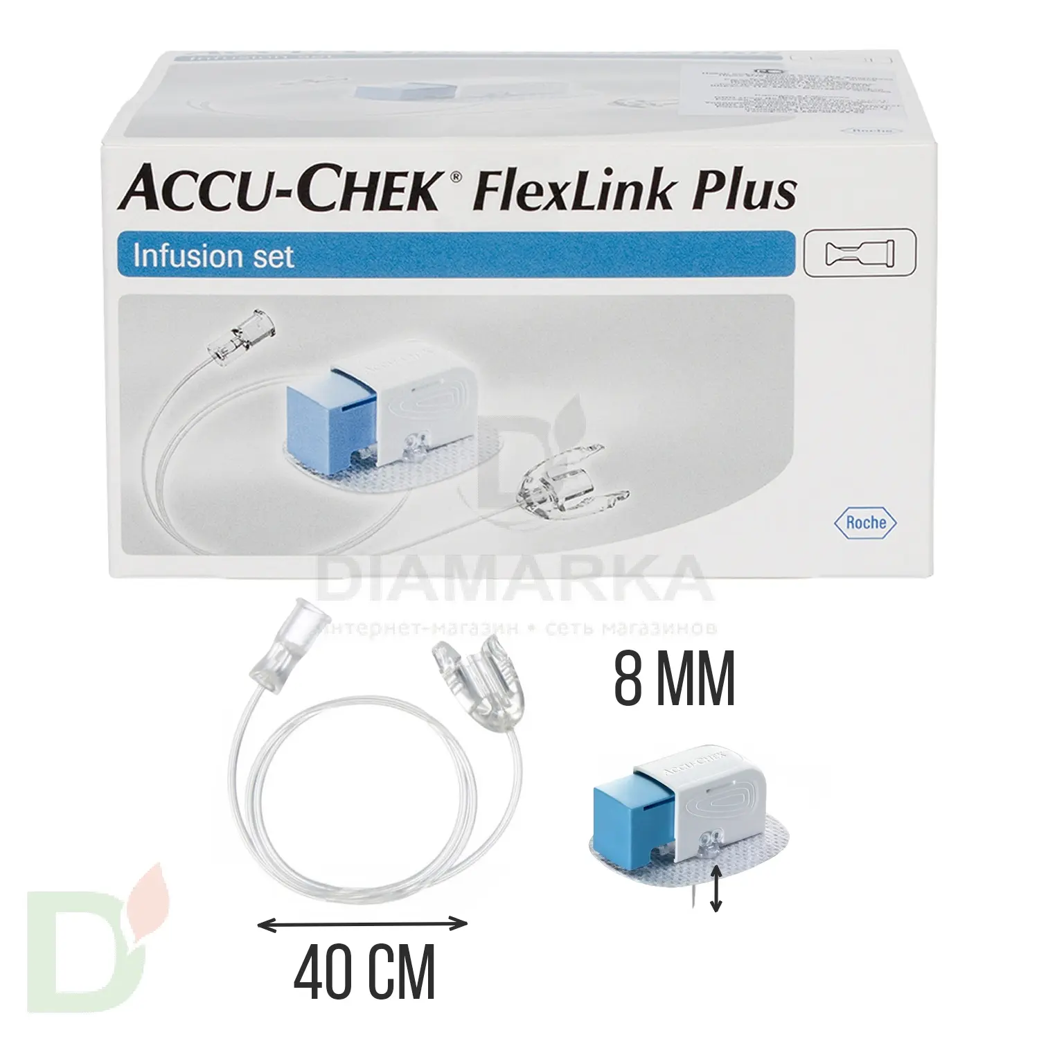 Акку-Чек ФлексЛинк Плюс 8/40, инфузионный набор, 1 шт. в Новосибирске