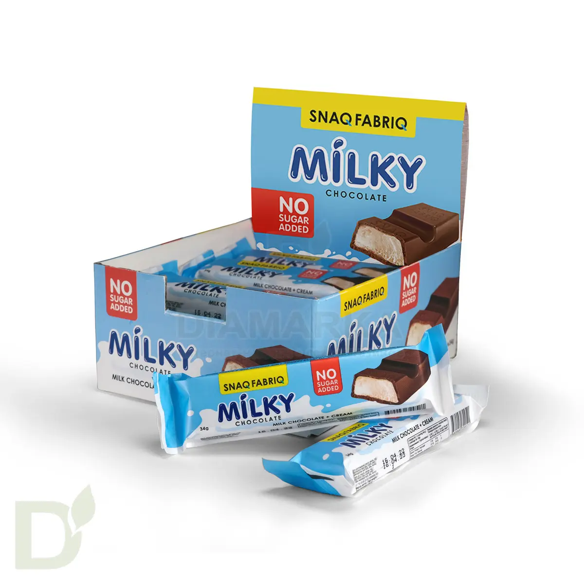 Батончик Milky Snaq Fabriq без сахара со сливочной начинкой 34гр купить в  Новосибирске, цена на сайте - ДиаМарка