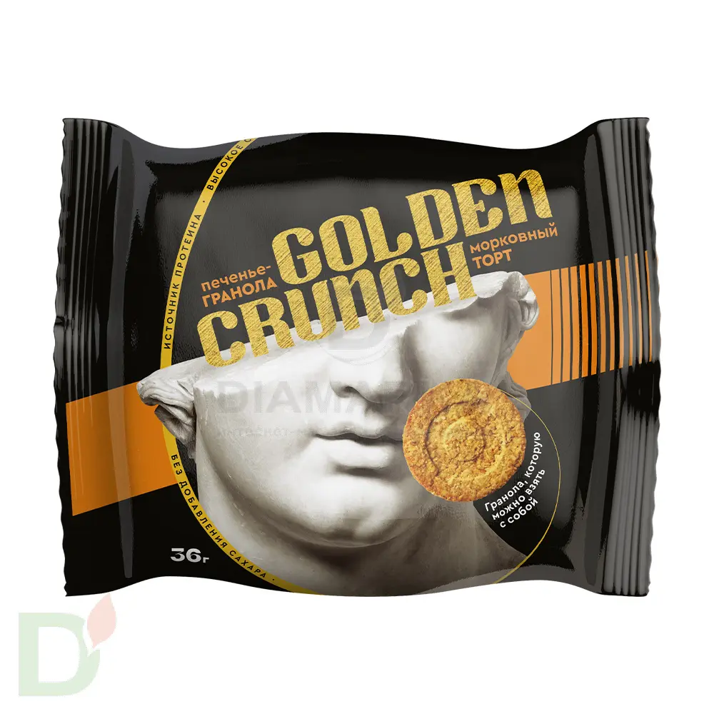 Печенье овсяное без сахара Golden Crunch Морковный торт 36гр.