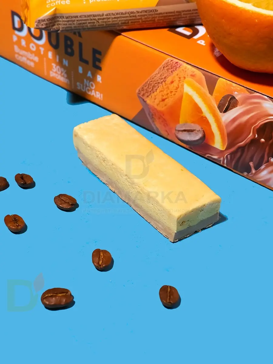 Батончик протеиновый FitnesShock Апельсиновый кофе 40гр. в Новосибирске