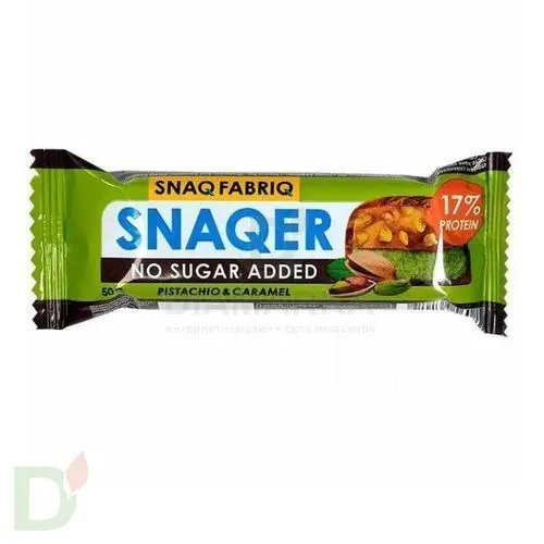 Батончик Snaq Fabriq глазированный Фисташка и карамель 50гр. в Новосибирске