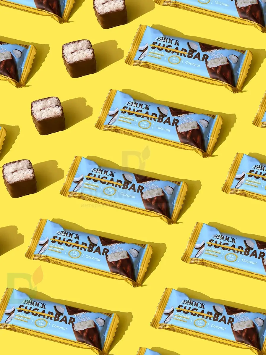 Батончик протеиновый FitnesShock Кокос 50гр. в Новосибирске