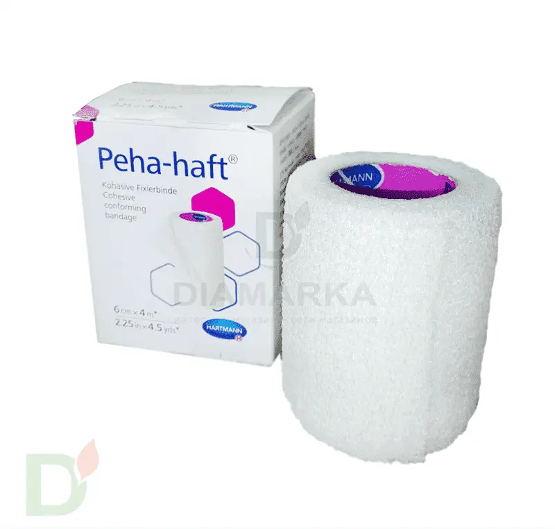 Бинт самофиксирующийся Пеха-хафт (Peha-haft), 6см х 4 м, Белый в Новосибирске
